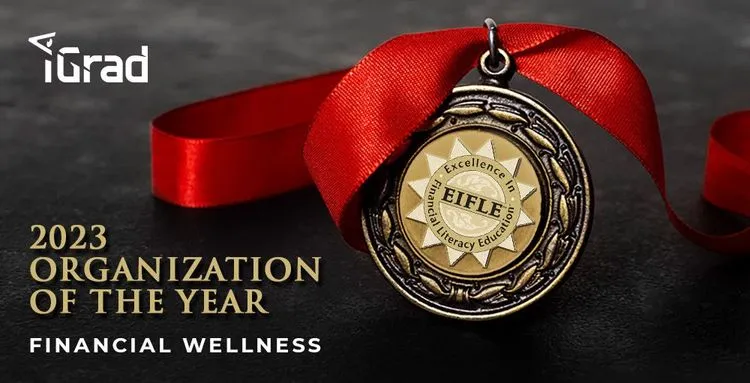 iGrad Recognized with 2023 Organization of the Year Award by the Institute for Financial Literacy header