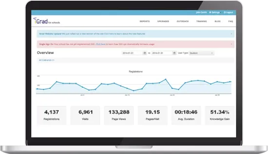 Product Updates: iGrad Releases All New Administrator Report Console header