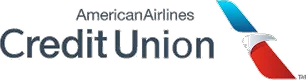 American Airlines Credit Union logo with stylized red, white, and blue eagle graphic on the right.