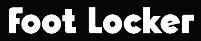 The Foot Locker logo in bold, white letters on a black background.